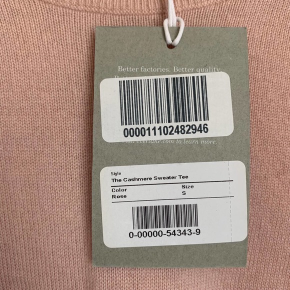 Everlane The Cashmere Sweater Tee in Rose Pink - Picture 11 of 12